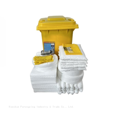 240 Litre Wheeled Bin Oil Spill Kit For Industrial And River Oil Leakage photo-4