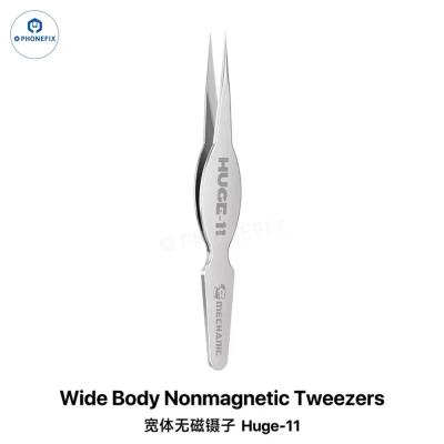 Механические высокопрочные антискользящие пинцеты MECHANIC HUGE-11 для микросхем и перемычек