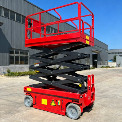 Hydraulic Electric Self Propelled Mobile Scissor Lift With 10mm Steel Platform photo-5