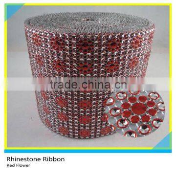 30 Rows Crystal Plastic Wedding Decoration Diamond Wrap 10 Yards photo-3