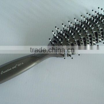 Professional salon plastic nylon vent hair brush