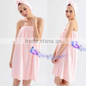 microfiber body towel skirt for girl