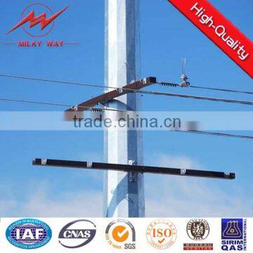 tapered galvanized steel electric pole