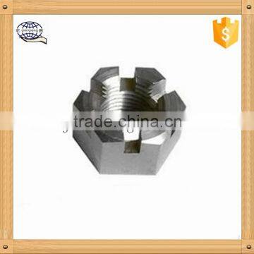 1/4-20 Coarse Slotted Castle Hex Nuts