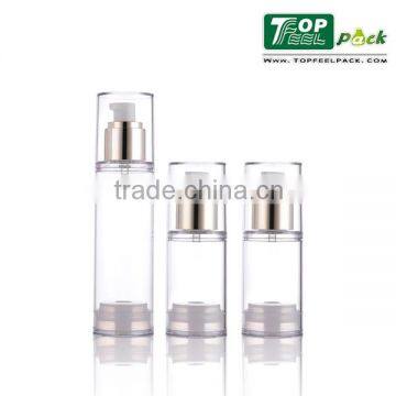 Round Plastic Airless Lotion Bottle With Pump 50ml/100ml