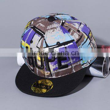 HOPE Embroidery Checked Plaid Snapback Boys Girls Flat Cap