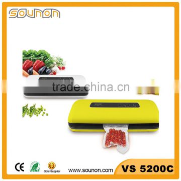 Sounon Food Packing Machine Vacuum Sealer, Fashion Design Household Vacuum Sealer, CE RoHS Electronic Vacuum Sealer