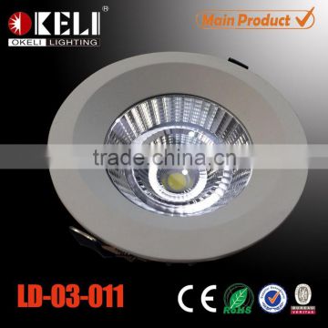 16w COB 3300K/4200K/6400K led recessed downlight