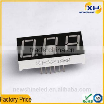 NEWSHINE 0.56 Inch three digits 7 segment led bicolor display