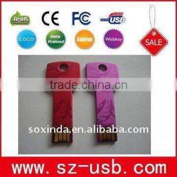 Metal Casing Key usb flash drive key shape