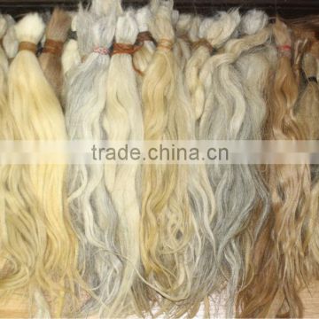 supreme quality gray hair extensions