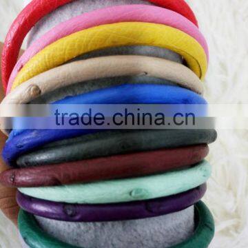 Genuine Ostrich Leather High End 100% Real Ostrich Skin Leather Cord for DIY Bracelet photo-2