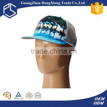 Promotional High Quality Sulblimation Hawaii Flat Bill Rucker Hats photo-2