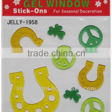 stickers for St. Pat's Day,size 20*20*0.3cm, conform to EN71