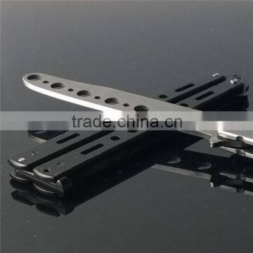 Hot Cheapest Practice Butterfly Muti Functional Metal Balisong Trainer Training Knife Tool Free Shipping photo-4