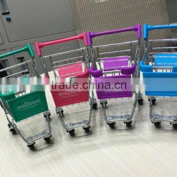 Mini Chrome Shopping Trolley Cart