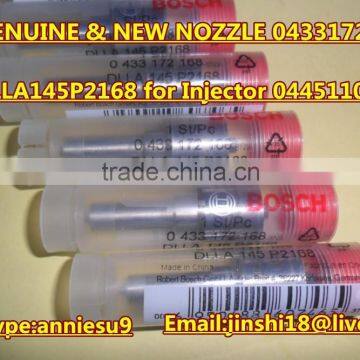 Genuine & New Common Rail Injector Nozzle 0433172168 DLLA145P2168 for Injector 0445110376