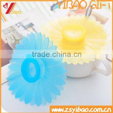 Flower Silicone Coffee/tea/water cup cover, silicone cup lid