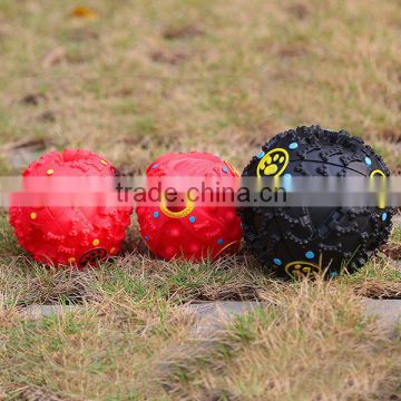 Pet snack ball with food for leakage With Squeaky Voice