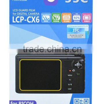 PET Guard Film JJC LCP-CX6 LCD screen protector for RICOH CX6