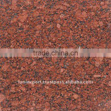 Ruby red granite slabs
