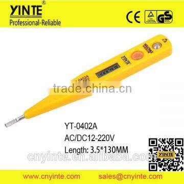 YT-0402A high grade AC.DC12-250V LCD display digital voltage tester