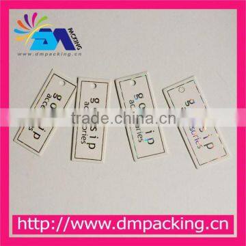 Luxury paper tag with glossy logo