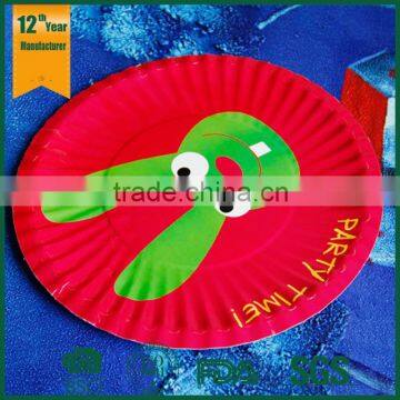 7 inch round paper plate,paper plates with printing,cheap colored paper plates