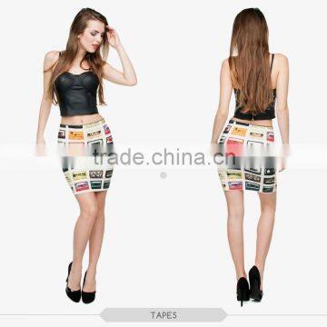 short tight mini skirt girls sexy tight hot mini skirt rug road 3d digital full print custom hot sale tube stretchy summer skirt