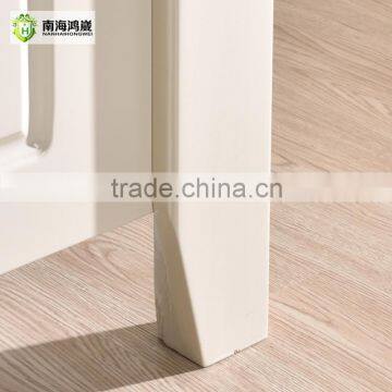 Stock Ivory White Vintage Style Modern Wooden MDF Double Bed photo-5