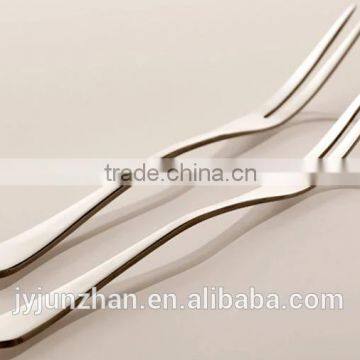 Plain handle stainless steel fruit fork made by Junzhan Factory directly