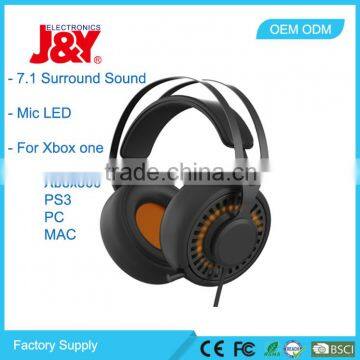 OEM logo Gaming Headset with LED 3.5mm & USB 7.1Surround Sound Game Headphone for Xbox/PS4/PC/MAC