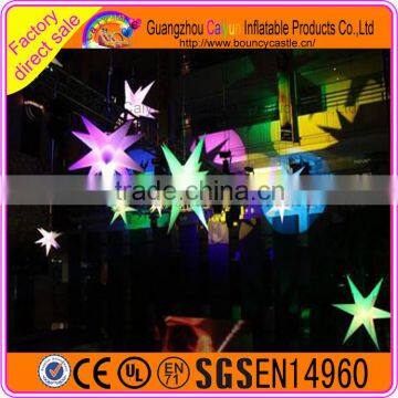 Colorful LED changable Inflatable Star For event party decoration