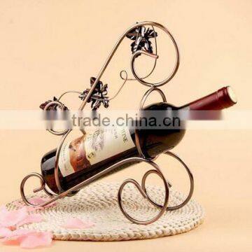 Christmas bottle frame ,single bottle wine rack table decoration