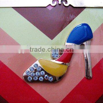 Hot Sale Cheap Posh Colorful Striped Shiny pu Purse With Decoration photo-2