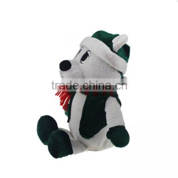 Stuffed Plush Christmas Electronic Musical Teddy Bear Toy