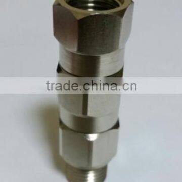 Airless Paint Hose Connector Adaptor Hex Nipple 3/8"Mx3/8"M factory selling HS code 84249090