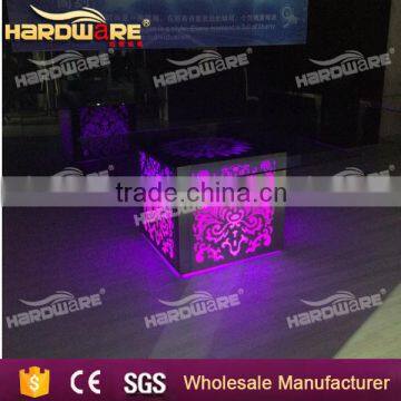 Luxury Hotel Chair Set / Modern Hotel LED Square Dining Table photo-6