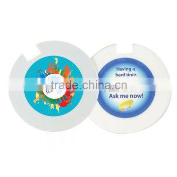 Bright licence disk holder