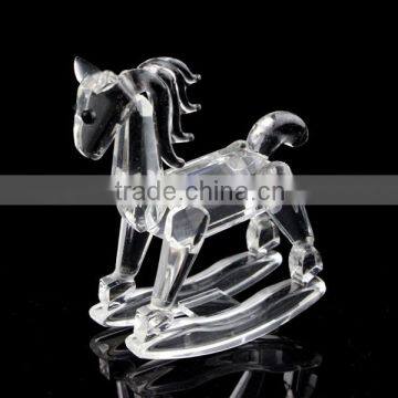 clear crystal horse statue for souvenir