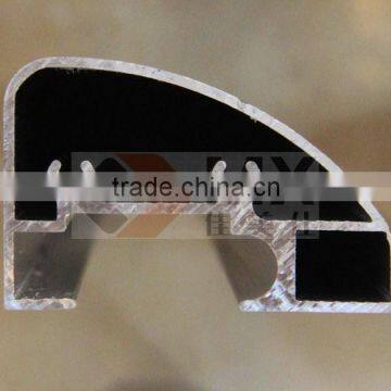 manufacture high quality chrome mirror finished aluminium profile for shower enclosures