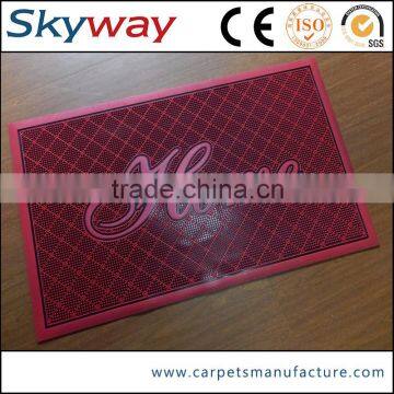 China factory low moq pvc door mat