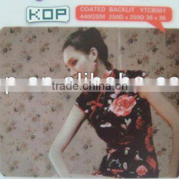 PVC Coated Flex Banner--Backlit 250D*250D 36*36 440gsm