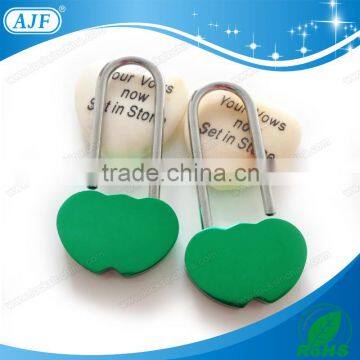 AJF love heart lock long hook padlock
