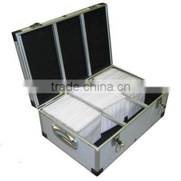 510 CD/DVD Premium Aluminum Hard Storage n Carrying Case Silver (ZYD-CD-5)