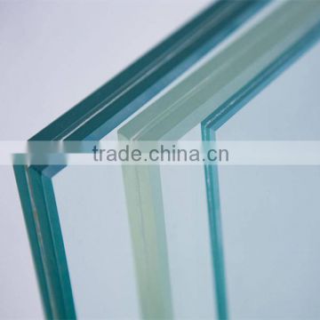 Colorful toughened glass laminated