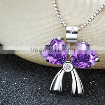 Elegant Butterfly Knot 925 Sterling Silver Butterfly Shape Pendant photo-4