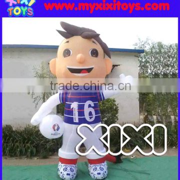 Advertising equipment inflatable football player figure replica, inflatable cartoon replica