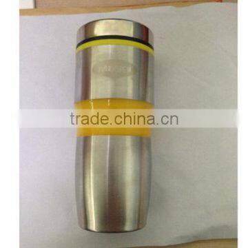 Stainless Steel Travel Mug With Plastic Circle photo-2