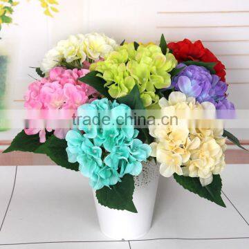 wedding decor artificial silk high quality hydrangea